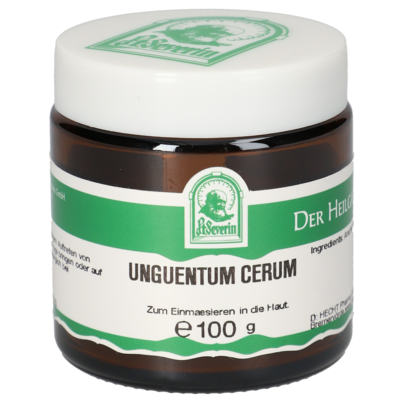 Sie sehen eine Packung UNGUENTUM CEREUM 100 G, Produktbild: 01 UNGUENTUM CEREUM 100 G, A-Nr.: 5711303 - 01