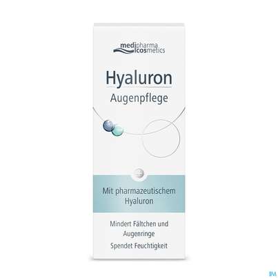 Sie sehen eine Packung Hyaluron Augenpflegecreme 15ml, Produktbild: 03 Hyaluron Augenpflegecreme 15ml, A-Nr.: 4554480 - 03