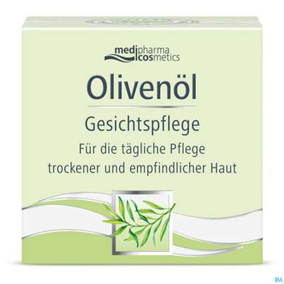 Sie sehen eine Packung Oliven Oel Dr.theiss Gesichtscreme 50ml, Produktbild: 02 Oliven Oel Dr.theiss Gesichtscreme 50ml, A-Nr.: 2664738 - 02