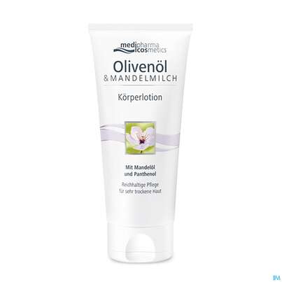 Sie sehen eine Packung Oliven Oel Dr.theiss Koerperlotion +mandelmilch 500ml, Produktbild: 02 Oliven Oel Dr.theiss Koerperlotion +mandelmilch 500ml, A-Nr.: 3550830 - 02