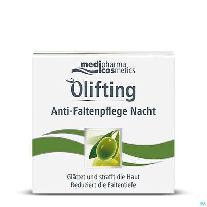 Sie sehen eine Packung Oliven Oel Dr.theiss Olifting Anti-falten Nachtpflege 50ml, Produktbild: 03 Oliven Oel Dr.theiss Olifting Anti-falten Nachtpflege 50ml, A-Nr.: 3445211 - 03