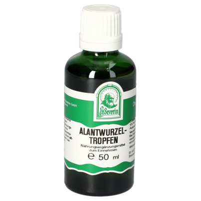 Sie sehen eine Packung ALANTWURZEL TROPFEN 50ML, Produktbild: 01 ALANTWURZEL TROPFEN 50ML, A-Nr.: 4854868 - 01