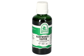 Sie sehen eine Packung ALANTWURZEL TROPFEN 50ML, Produktbild: 01 ALANTWURZEL TROPFEN 50ML, A-Nr.: 4854868 - 01