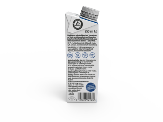 Sie sehen eine Packung all in® COMPLETE Joghurt Johannisbeere (14 x 250 ml), Produktbild: 04 all in® COMPLETE Joghurt Johannisbeere (14 x 250 ml), A-Nr.: 4907286 - 04