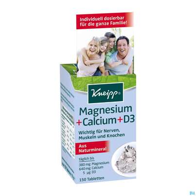 Magnesium +calcium Tabl Kneipp 150st, A-Nr.: 2280038 - 03