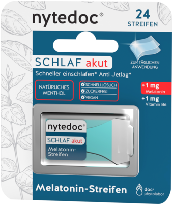 nytedoc® Schlaf akut Melatonin-Streifen, A-Nr.: 5959747 - 01