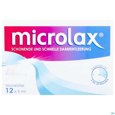 Sie sehen eine Packung Microlax-microklistier Tube 5ml 12st, Produktbild: 01 Microlax-microklistier Tube 5ml 12st, A-Nr.: 3907568 - 01