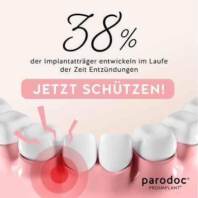 Sie sehen eine Packung parodoc® PROIMPLANT®, Produktbild: 03 parodoc® PROIMPLANT®, A-Nr.: 3896014 - 03