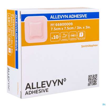 Wundverband Allevyn/polyurethan Adhesive 7,5x 7,5cm -tam 10st, A-Nr.: 4736620 - 06
