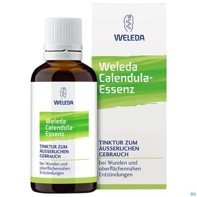 Sie sehen eine Packung Calendula Essenz Weleda 50ml, Produktbild: 04 Calendula Essenz Weleda 50ml, A-Nr.: 1201427 - 04