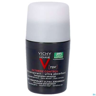Sie sehen eine Packung Vichy Homme Deo Extreme 72h Int.regulierend 50ml, Produktbild: 03 Vichy Homme Deo Extreme 72h Int.regulierend 50ml, A-Nr.: 3724388 - 03