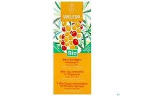 Sie sehen eine Packung Weleda Mein Sanddorn Immunsaft 200ml, Produktbild: 01 Weleda Mein Sanddorn Immunsaft 200ml, A-Nr.: 5829105 - 01