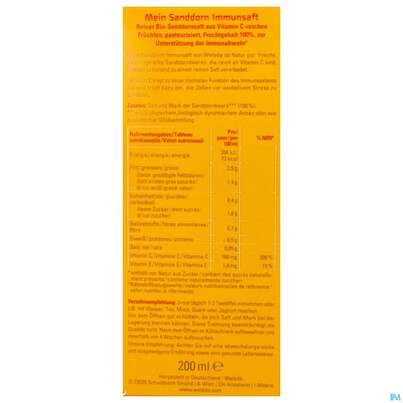 Weleda Mein Sanddorn Immunsaft 200ml, A-Nr.: 5829105 - 03