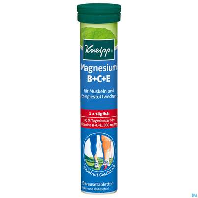 Magnesium +vit.b+c+e Brausetabl Kneipp 20st, A-Nr.: 3114945 - 01