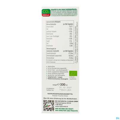 Birken Brennessel Elixier Kraeuterfit Alkoholfrei Bio Kraeuter Fruechte 330ml, A-Nr.: 3961728 - 08