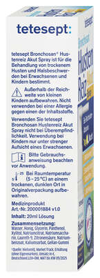 tetesept Bronchosan Hustenreiz Spray 20ml, A-Nr.: 6007138 - 02