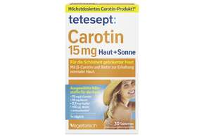 tetesept Carotin 15mg Haut &amp;amp; Sonne Fta 30 Stk., A-Nr.: 5179245 - 01