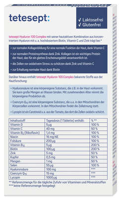 tetesept Hyaluron 100mg Fta 30 Stk., A-Nr.: 5179699 - 04