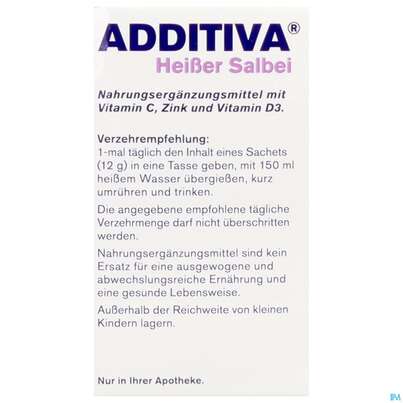 Additiva Pulver Heisser Salbei 10012 10st, A-Nr.: 5810117 - 10