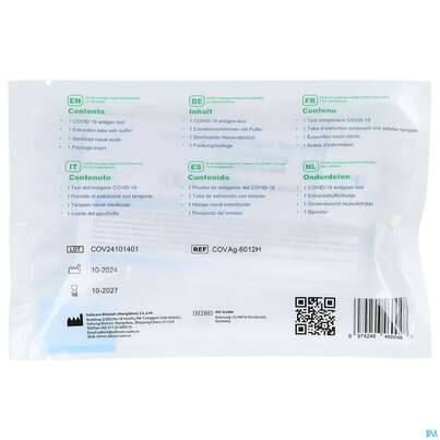 Diagnostika U.zubehoer Covid-19/antigen Detection Kit Safecare 1st, A-Nr.: 5912102 - 04