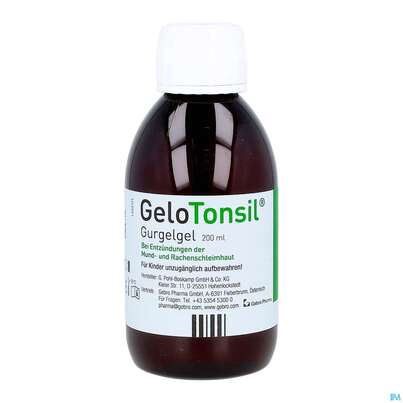 Sie sehen eine Packung Gelotonsil Gurgelgel 200ml, Produktbild: 11 Gelotonsil Gurgelgel 200ml, A-Nr.: 5911255 - 11