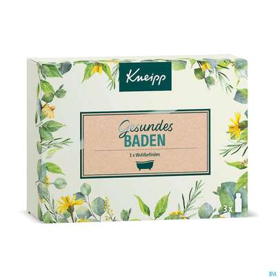 Sie sehen eine Packung Kneipp Geschenkpackung Gesundes Baden 3x20m 1pk, Produktbild: 01 Kneipp Geschenkpackung Gesundes Baden 3x20m 1pk, A-Nr.: 4562315 - 01