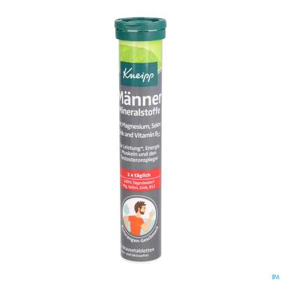 Sie sehen eine Packung Kneipp Maenner Mineralstoffe Brausetabl 15st, Produktbild: 02 Kneipp Maenner Mineralstoffe Brausetabl 15st, A-Nr.: 4526265 - 02