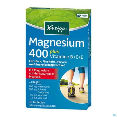 Sie sehen eine Packung Magnesium Tabl 400 +folsaeure 30st, Produktbild: 01 Magnesium Tabl 400 +folsaeure 30st, A-Nr.: 3434957 - 01