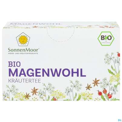 Sie sehen eine Packung Sonnenmoor Bio/tee Im Filterbeutel Magenwohl 34g, Produktbild: 01 Sonnenmoor Bio/tee Im Filterbeutel Magenwohl 34g, A-Nr.: 5934291 - 01