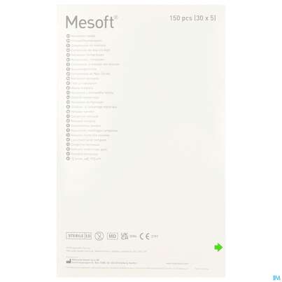 Vlieskompressen Mesoft/set Steril 10x 10cm 150st (30x5), A-Nr.: 1652331 - 03