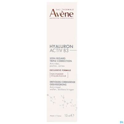 Sie sehen eine Packung Avene Hyaluron Activ B3 Augencreme 15ml, Produktbild: 05 Avene Hyaluron Activ B3 Augencreme 15ml, A-Nr.: 5693410 - 05