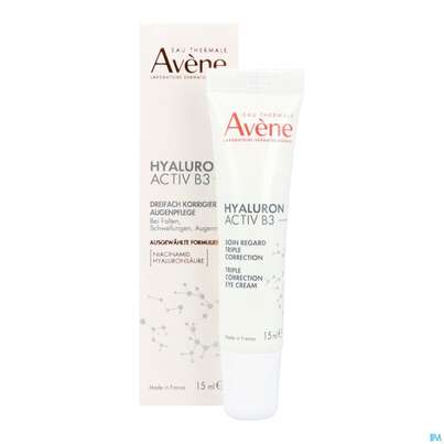 Sie sehen eine Packung Avene Hyaluron Activ B3 Augencreme 15ml, Produktbild: 15 Avene Hyaluron Activ B3 Augencreme 15ml, A-Nr.: 5693410 - 15
