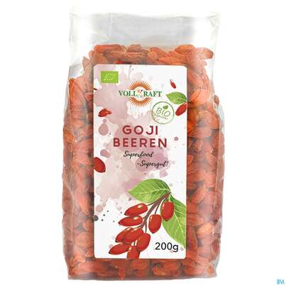 Sie sehen eine Packung Vollkraft Goji Beeren Bio 200g, Produktbild: 02 Vollkraft Goji Beeren Bio 200g, A-Nr.: 3409020 - 02