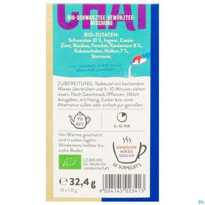Sonnentor Tee/aufgussbeutel Bio Schwarztee Chai 02341 18st, A-Nr.: 5913320 - 03
