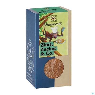 Sie sehen eine Packung Sonnentor Bio Zimt Zucker +co 01261 90g, Produktbild: 01 Sonnentor Bio Zimt Zucker +co 01261 90g, A-Nr.: 5862373 - 01