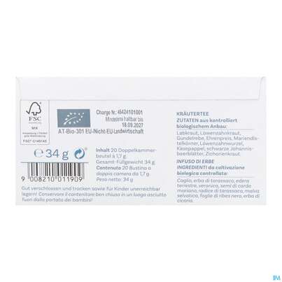 Sonnenmoor Bio/tee Im Filterbeutel Leberliebchen 34g, A-Nr.: 5934285 - 04