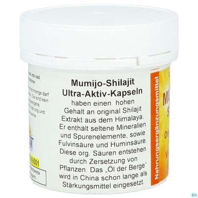 Sie sehen eine Packung Shilajit-mumijo Extrakt Kapseln 90st, Produktbild: 05 Shilajit-mumijo Extrakt Kapseln 90st, A-Nr.: 5869524 - 05