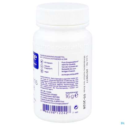 Sie sehen eine Packung Pure Encapsulations Kapseln Gedaechtnis Formel Cga6a 60st, Produktbild: 04 Pure Encapsulations Kapseln Gedaechtnis Formel Cga6a 60st, A-Nr.: 5750651 - 04