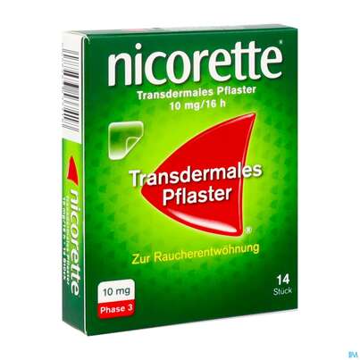 Nicorette Transdermales Pflaster 10mg/16h 14st, A-Nr.: 3537410 - 02