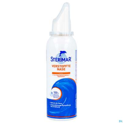 Sie sehen eine Packung Nasenspray Sterimar Meerwasser Verstopfte Nase 100ml, Produktbild: 07 Nasenspray Sterimar Meerwasser Verstopfte Nase 100ml, A-Nr.: 5686344 - 07