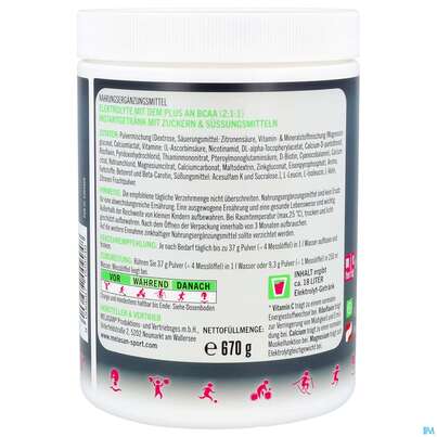 Melasan/sport Sportgetraenk Bcaa Himbeer Zitrone 670g, A-Nr.: 5304609 - 05