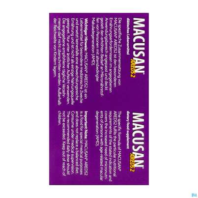 Macusan Kapseln Areds2 180st, A-Nr.: 5916637 - 06