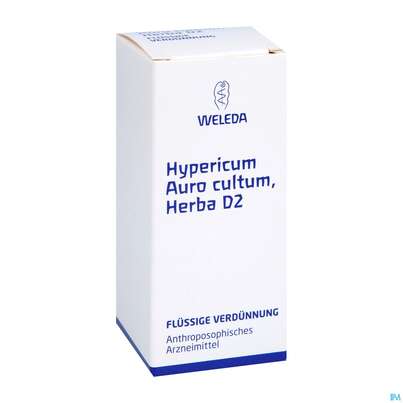 Sie sehen eine Packung Hypericum/auro Cultum Herba -weleda Dilution D 2 50ml, Produktbild: 06 Hypericum/auro Cultum Herba -weleda Dilution D 2 50ml, A-Nr.: 1461878 - 06