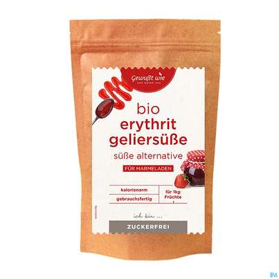Sie sehen eine Packung Gewusst Wie Bio Geliersuesse 270g, Produktbild: 01 Gewusst Wie Bio Geliersuesse 270g, A-Nr.: 5927380 - 01