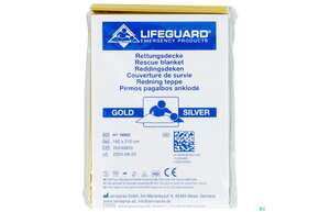 Erste Hilfe Rettungsdecke -sandipharma Gold/silber 160x210cm 1st, A-Nr.: 3007847 - 01
