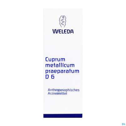 Sie sehen eine Packung Cuprum Metallicum Praep -weleda Trituration D 6 20g, Produktbild: 01 Cuprum Metallicum Praep -weleda Trituration D 6 20g, A-Nr.: 1470073 - 01