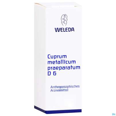 Sie sehen eine Packung Cuprum Metallicum Praep -weleda Trituration D 6 20g, Produktbild: 03 Cuprum Metallicum Praep -weleda Trituration D 6 20g, A-Nr.: 1470073 - 03