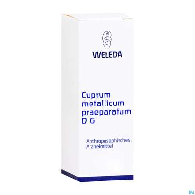 Sie sehen eine Packung Cuprum Metallicum Praep -weleda Trituration D 6 20g, Produktbild: 04 Cuprum Metallicum Praep -weleda Trituration D 6 20g, A-Nr.: 1470073 - 04
