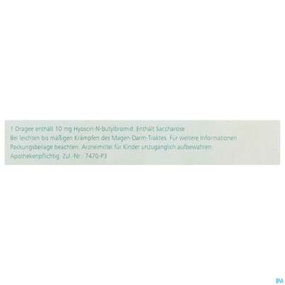 Buscopan Drag 10mg Blist 20st, A-Nr.: 5541019 - 05