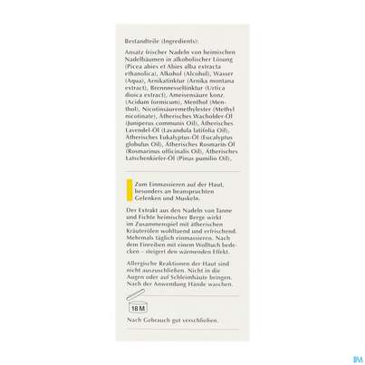 Sie sehen eine Packung Berggeist Muskel- U.gelenksfluid 150ml, Produktbild: 06 Berggeist Muskel- U.gelenksfluid 150ml, A-Nr.: 0559032 - 06